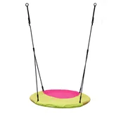 Place zabaw - KBT huśtawka bocianie gniazdo winkoh, purpurowo-limonkowe - miniaturka - grafika 1