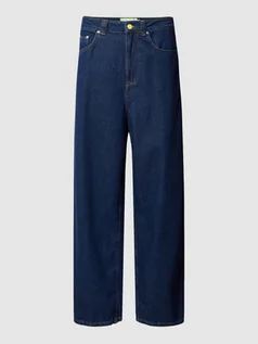 Spodnie męskie - Jeansy o kroju baggy fit z detalem z logo - grafika 1