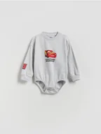 Body dla niemowląt - Reserved - Bawełniane body Auta - jasnoszary - miniaturka - grafika 1