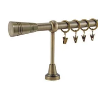 Karnisze - Karnisz pojedynczy VALENTINA Ø19, 200 cm tubo złoto - miniaturka - grafika 1