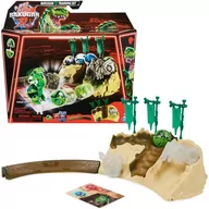 Figurki dla dzieci - Zestaw Bakugan Training Set + Figurka Titanium Trox Dino Clan zielony Gra strategiczna - miniaturka - grafika 1