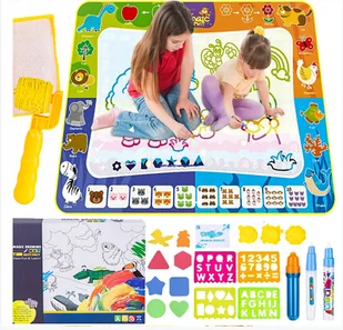 MATA WODNA DO MALOWANIA 120X 90 CM DLA DZIECI BARDZO DUŻA MATA SENSORYCZNA - Maty edukacyjne - miniaturka - grafika 1