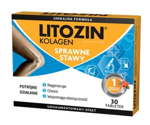 Orkla Health Sp. Z O.O. Litozin Kolagen 30 Tabletek 3142241 - Ochrona stawów - miniaturka - grafika 3