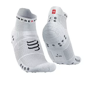 Koszulki i topy damskie - COMPRESSPORT Unisex Dorosły, Biały/Stop, 39-41 EU - grafika 1