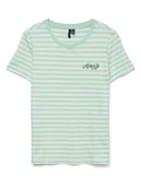 Koszulki i topy damskie - Vero Moda Koszulka w kolorze zielonym - miniaturka - grafika 1