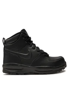 Nike Sneakersy Manoa Ltr (Gs) BQ5372 001 Czarny - Buty dla dziewczynek - miniaturka - grafika 1