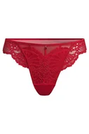 Majtki damskie - Hunkemöller Stringi z wysokim wycięciem Whitney Czerwony - miniaturka - grafika 1