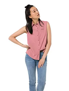 Bluzki damskie - Jack Wolfskin Sonora Sleeveless Shirt damska szybkoschnąca bluzka bez rękawów różowy Rose Quartz S 1403261-654-Small - grafika 1