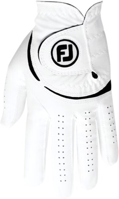Rękawiczki golfowe Footjoy WeatherSof Mens White/Black Lewa ręka, M/L