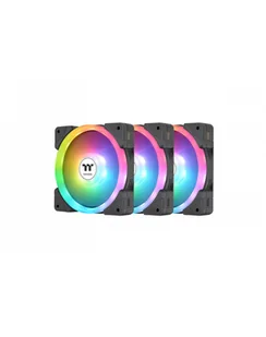 Thermaltake SWAFAN EX12 ARGB Sync PC Cooling Fan TT Premium Edition, Case Fan (Kolor: CZARNY, Pack of 3) - Chłodzenie procesora - miniaturka - grafika 1