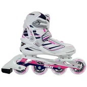Rolki - Roces łyżworolki Izi W white/pink 37 - miniaturka - grafika 1