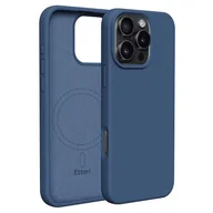 Etui i futerały do telefonów - Etui ETTERI Silicone Mag do Apple iPhone 16 Pro Max Ciemno-niebieski - miniaturka - grafika 1