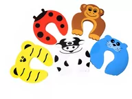 Zabezpieczenia dla dzieci - Piankowy odbojnik do drzwi Stoper Blokada Zabezpieczenie zwierzęta 5 sztuk - miniaturka - grafika 1