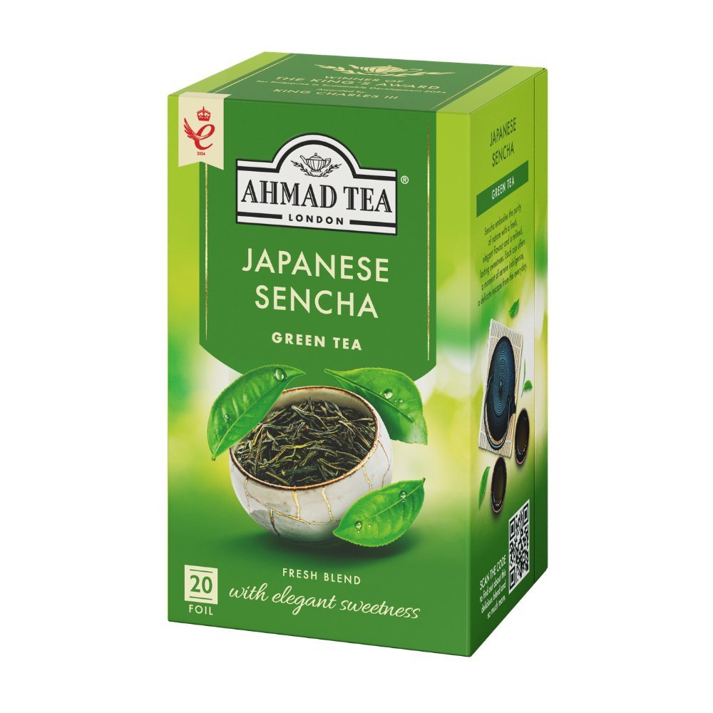 Green Sencha Ahmad Tea 20tbx2g koperta alu