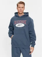 Bluzy męskie - Reebok Bluza Archive Essentials IM1528 Niebieski Regular Fit - miniaturka - grafika 1