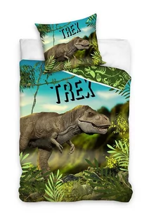 Carbotex Pościel Młodzieżowa 160x200 Trex Dinozaur - Pościel - miniaturka - grafika 1