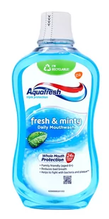 GSK AQUAFRESH Płyn FRESH & MINTY 500ml - Płyny do płukania jamy ustnej - miniaturka - grafika 2