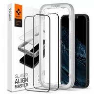 Szkła hartowane na telefon - Spigen SZKŁO HARTOWANE ALM GLASS FC 2-PACK DO - IPHONE 13 / 13 PRO AGL03387 - miniaturka - grafika 1