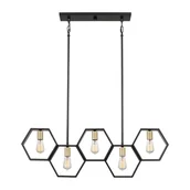 Lampy sufitowe - Bismarck lampa wisząca czarna QZ-BISMARCK-ISLE-EK Quoizel - miniaturka - grafika 1