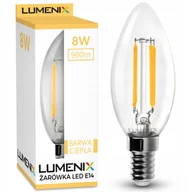 Żarówki LED - Żarówka E14 Led Filament Edison Ozdobna Świeczka 960lm 8W Ciepła - miniaturka - grafika 1