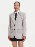 Marynarki i żakiety damskie - Miss Sixty Marynarka 6S1WJ58700 Szary Loose Fit - miniaturka - grafika 1