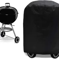 Pokrowce na grilla - Pokrowiec na grilla, chroniący przed promieniowaniem UV/wodoodporny/odporny na wilgoć, czarny, kompatybilny z grillami Weber, Holland, JennAir i inny - miniaturka - grafika 1