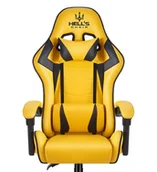 Fotele gamingowe - Fotel gamingowy Hell's Chair HC-1007 Yellow Żółty Cyber - miniaturka - grafika 1