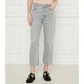 Spodnie damskie - Marella SPORT Jeansy TOMBOY | Straight fit | high waist - miniaturka - grafika 1