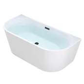 Wanny - Wanna wolnostojąca przyścienna czarne wykończenie 160 cm Lena Hydrosan - miniaturka - grafika 1