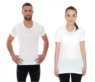 Koszulki męskie - Brubeck Koszulka unisex Base Layer biała r XXL SS10540) - miniaturka - grafika 1