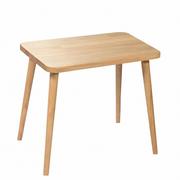 Ławy i stoliki kawowe - Stolik kawowy prostokątny z drewna dębowego Modern Oak, Wykończenie nogi - Dąb olejowany, Wysokość [cm] - 54, Wymiary [cm] - 40x60 - miniaturka - grafika 1