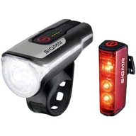 Lampki rowerowe - Sigma sport SPORT Aura 80/Blaze Zestaw oświetlenia na USB 2020 Oświetlenie rowerowe - zestawy 4016224178605 - miniaturka - grafika 1