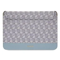 Torby na laptopy - Etui Guess GCube Stripes na laptopa 16'' - niebieskie - miniaturka - grafika 1