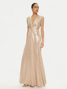 Rinascimento Sukienka wieczorowa CFC0019762002 Złoty Regular Fit - Sukienki - miniaturka - grafika 1