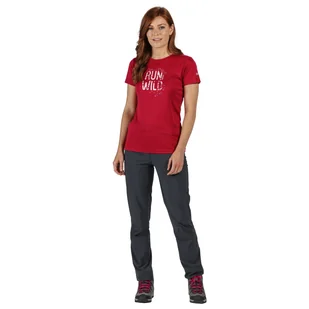 Letnie damskie spodnie turystyczne Regatta Xert III szare Rozmiar: 40R - Odzież trekkingowa damska - miniaturka - grafika 2