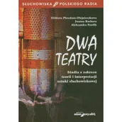 Książki o kinie i teatrze - Dwa teatry. Studia z zakresu teorii i interpretacji sztuki słuchowiskowej - Pleszkun-Olejniczak Elżbieta, Joanna Bachura, Aleksandra Pawlik - miniaturka - grafika 1