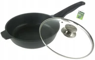 Patelnie - Patelnia Głęboka Marmurowa 24cm Indukcja Gaz 1237 - miniaturka - grafika 1