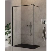 Ścianki i drzwi prysznicowe - NEW TRENDY EXK-1925 Ścianka szklana NEW MODUS BLACK walk-in 60x200 Active Shield czyste 8 mm wzór ramka - miniaturka - grafika 1