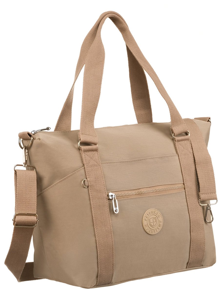 Duża torba miejska pojemna shopperka damska sportowa PETERSON