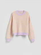 Swetry damskie - Reserved - Sweter w paski - wielobarwny - miniaturka - grafika 1