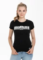 Koszulki sportowe męskie - Damski T-Shirt Pit Bull Classic Boxing Black/White - miniaturka - grafika 1