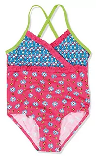 Stroje kąpielowe - Playshoes Kostium kąpielowy dla dziewcząt, ochrona przed promieniowaniem UV, kwiaty, jednoczęściowy - grafika 1