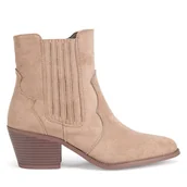 Botki damskie - Botki Jenny Fairy WS22390-01 Beżowy - miniaturka - grafika 1