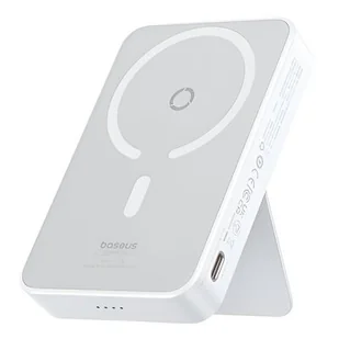 Baseus P10064101223-00 MagPro Magnetic 5000mAh 20W Biały - Powerbanki - miniaturka - grafika 1