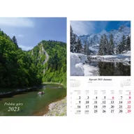 Kalendarze - Kalendarz 2023 Ścienny wieloplanszowy Polskie góry - miniaturka - grafika 1