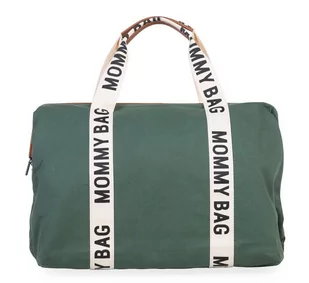 Childhome Torba Mommy Bag Signature zielona - Torby i organizery dla mam - miniaturka - grafika 1