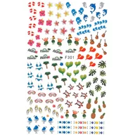 Ozdoby do paznokci - Allepaznokcie Naklejki do paznokci cienkie samoprzylepne Miss Colour Nr F301 - miniaturka - grafika 1