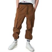 Spodnie sportowe męskie - Spodnie Champion Ripstop Cotton Cargo Pants 218739-MS519 - brązowe - miniaturka - grafika 1