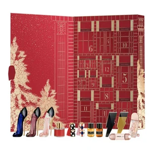 SET CAROLINA HERRERA Advent Calendar Fabulous Kiss The Lipstick Sheer 171 Rosy Date 1g + 410 Alegria 1g + Good Girl Blush EDP spray 7ml + Very Good Gi - Zestawy kosmetyków damskich - miniaturka - grafika 1