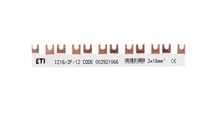 ETI POLAM Szyna łączeniowa widełkowa 2P 100A 16mm2 (12mod.) IZ162F12 002921066 002921066 - Inne akcesoria elektryczne - miniaturka - grafika 1